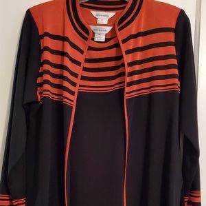 Misook Exclusive Tank and Cardigan  sz XL